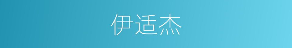 伊适杰的同义词