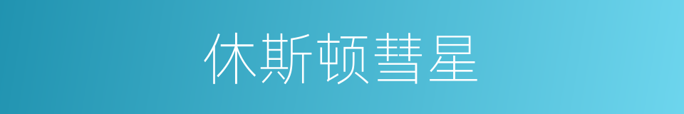 休斯顿彗星的同义词