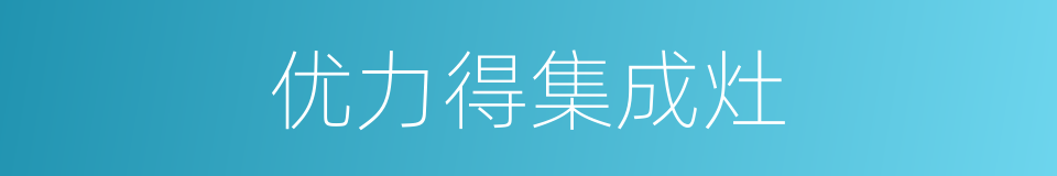 优力得集成灶的同义词