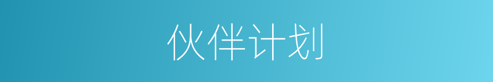 伙伴计划的同义词