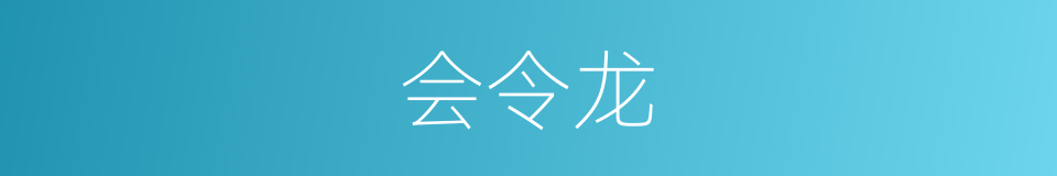 会令龙的同义词