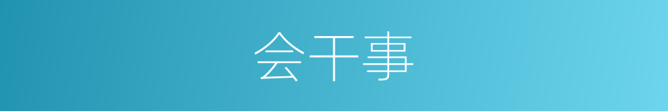 会干事的同义词