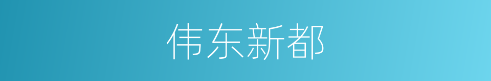 伟东新都的同义词