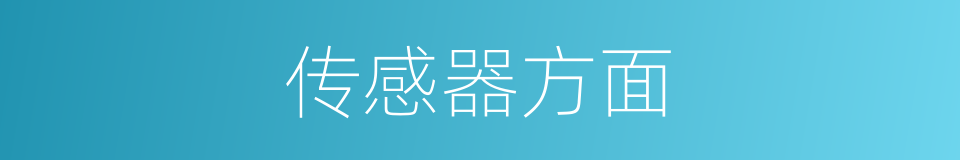传感器方面的同义词