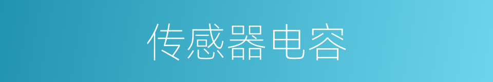传感器电容的同义词
