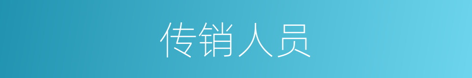 传销人员的意思