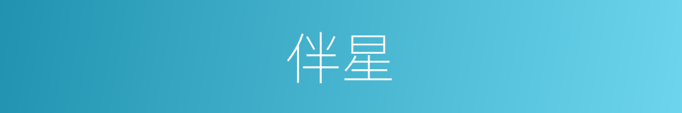 伴星的意思
