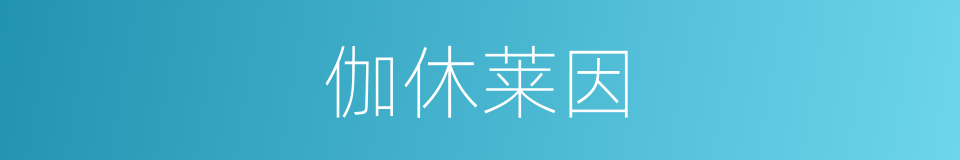 伽休莱因的同义词