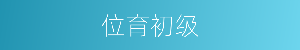 位育初级的同义词