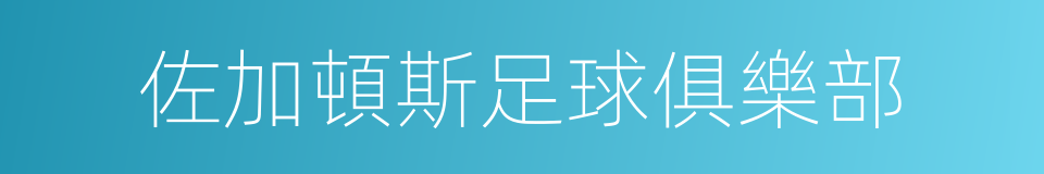 佐加頓斯足球俱樂部的同義詞