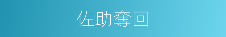 佐助奪回的同義詞