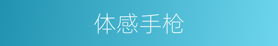 体感手枪的同义词