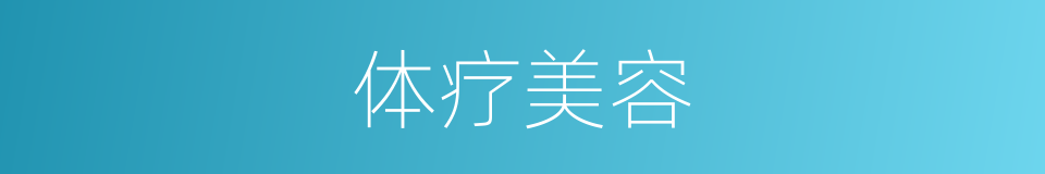 体疗美容的同义词
