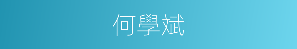 何學斌的同義詞