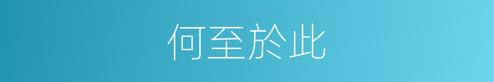 何至於此的同義詞