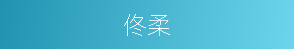 佟柔的同义词