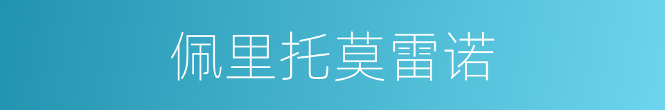 佩里托莫雷诺的同义词