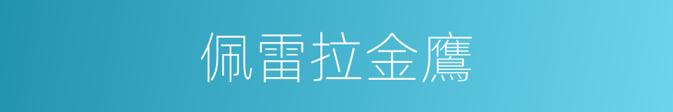 佩雷拉金鷹的同義詞