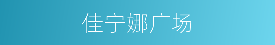 佳宁娜广场的同义词