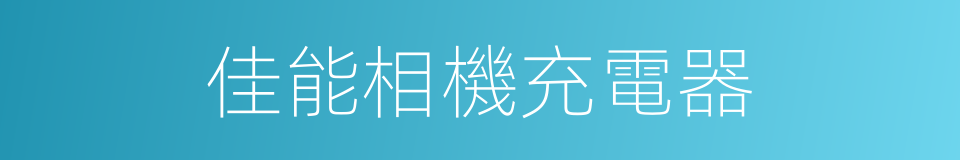 佳能相機充電器的同義詞