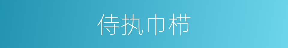 侍执巾栉的意思