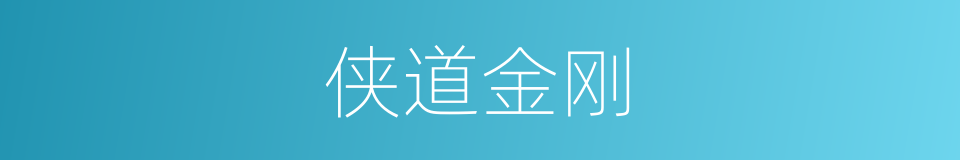 侠道金刚的同义词