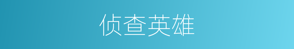 侦查英雄的同义词