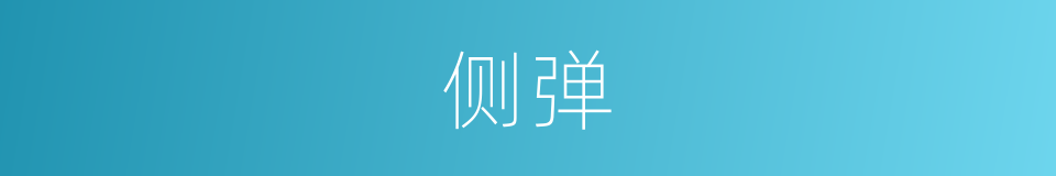 侧弹的同义词