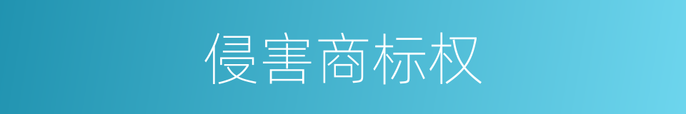 侵害商标权的同义词