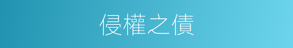 侵權之債的同義詞