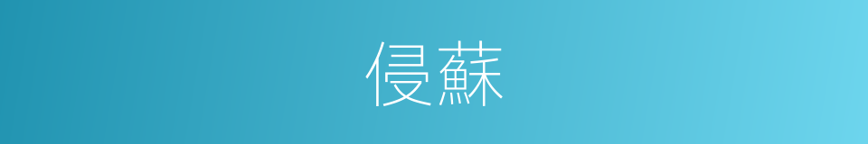侵蘇的同義詞