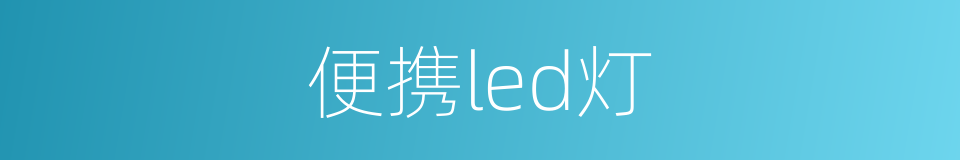 便携led灯的同义词
