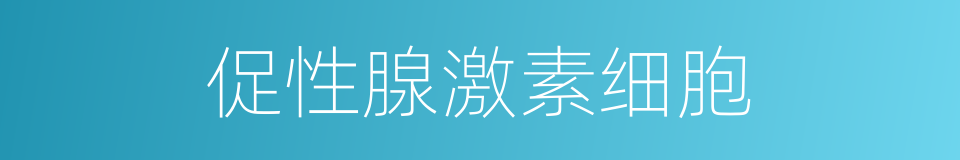 促性腺激素细胞的同义词
