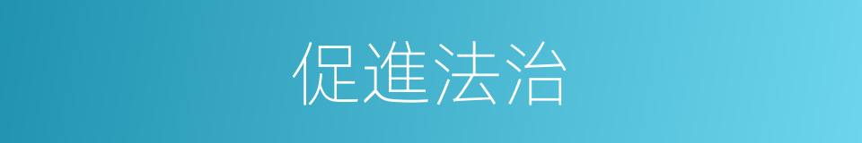 促進法治的同義詞