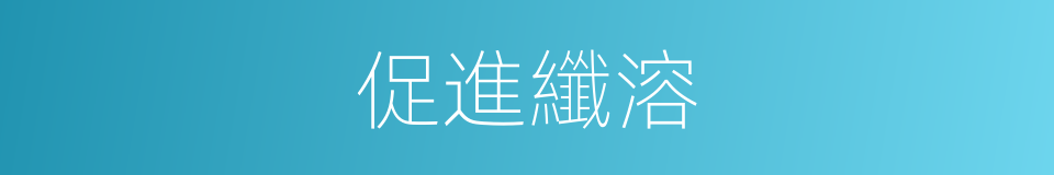 促進纖溶的同義詞