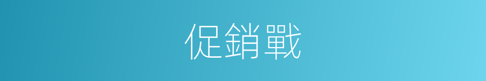 促銷戰的同義詞