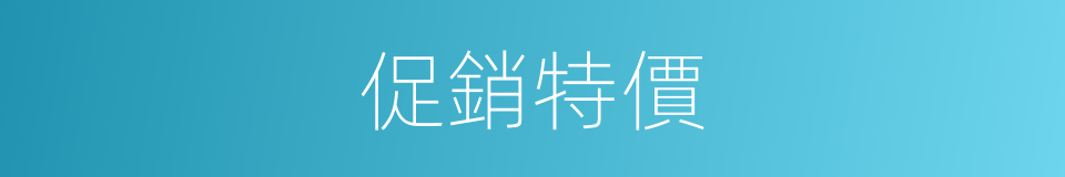 促銷特價的同義詞