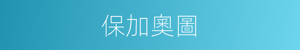 保加奧圖的同義詞