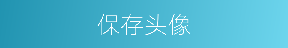 保存头像的同义词