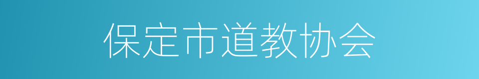 保定市道教协会的同义词