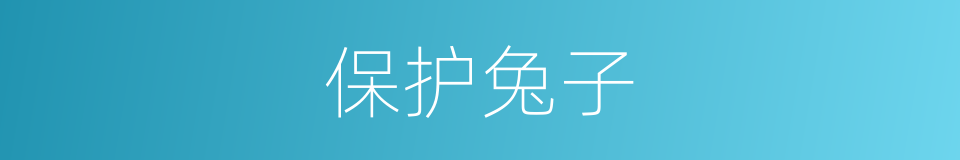 保护兔子的同义词