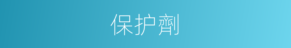 保护劑的同義詞