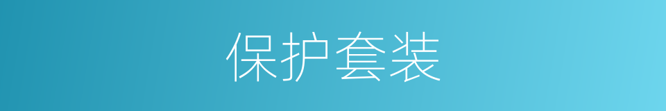 保护套装的同义词