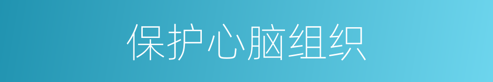 保护心脑组织的同义词