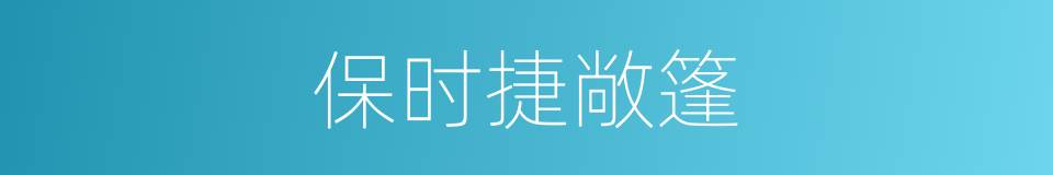 保时捷敞篷的同义词