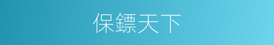 保鏢天下的同義詞
