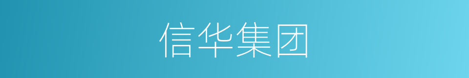 信华集团的同义词