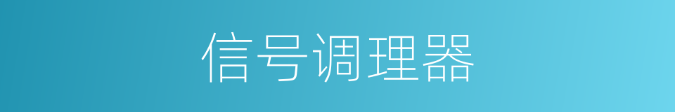 信号调理器的同义词