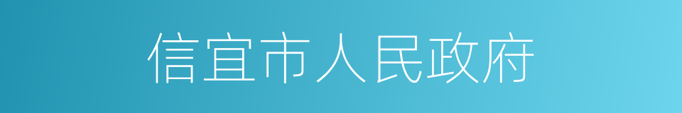 信宜市人民政府的同义词