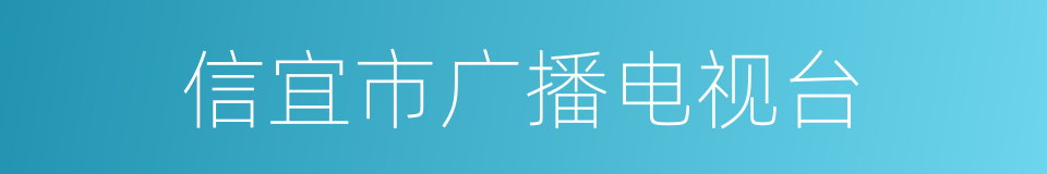 信宜市广播电视台的同义词